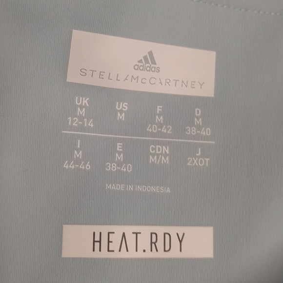 STELLA McCARTNEY Run Tight blue snake print accent leggings, M - Picture 9 of 14